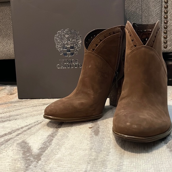 Vince Camuto Shoes - Vince Camuto Fritan Bootie Coco Loco Nubuck Leather